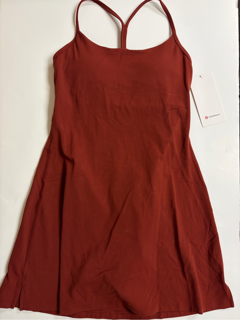 48. Size 4 LULULEMON Flow-Y Dress In Cranberry Charm NEW